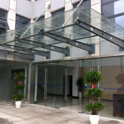 tempered glass canopy awning outdoor