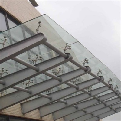 modern tempered glass awning designs